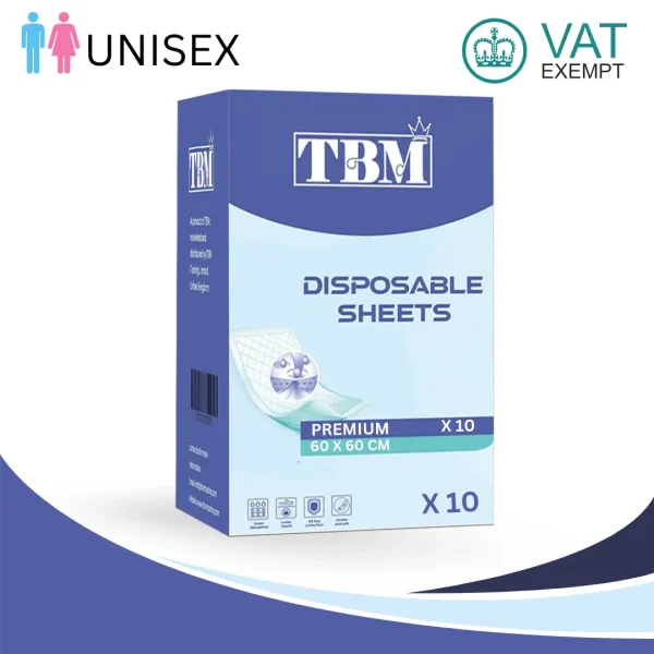 Incontinence Bed Pads - Pack of 10 (60x60cm)
